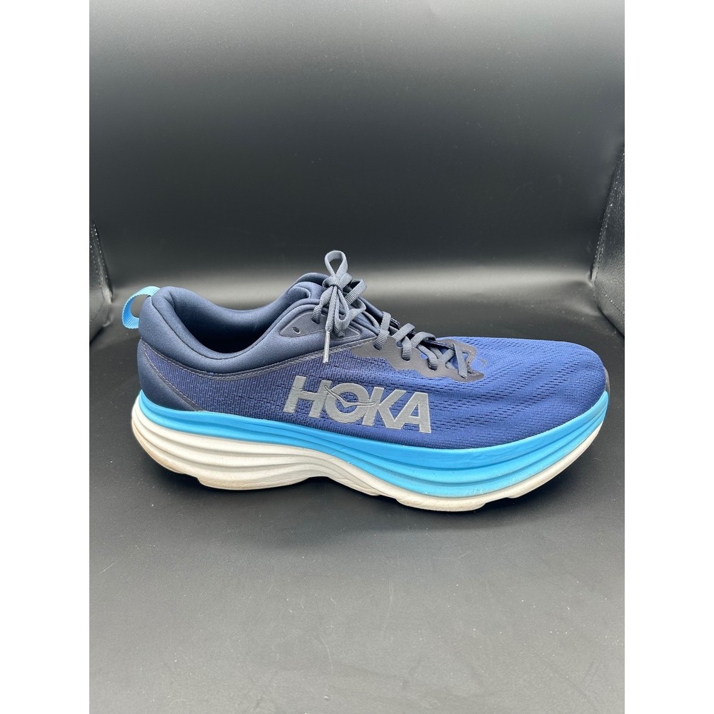 Hoka Bondi 8 Mens Running Shoes Blue Sky Blue 1123202-OSAA Size 14D